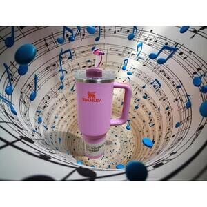 🎵🎶🎵STANLEY AMETHYST 40OZ STAINLESS STEEL H2.O TUMBLER WITH TOPPER BRAND NEW!!